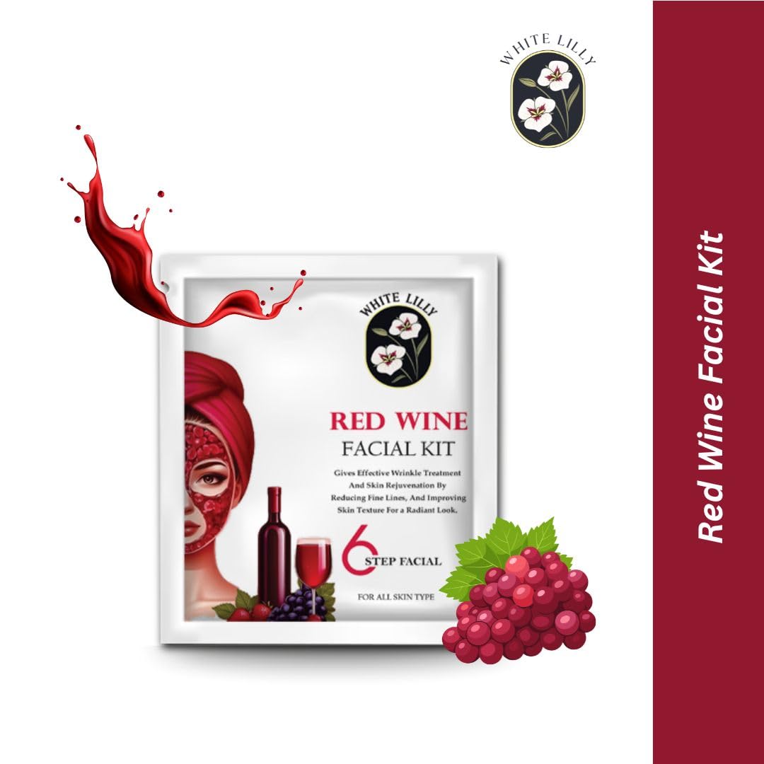 White Lilly Red Wine Facial Kit - Image 2