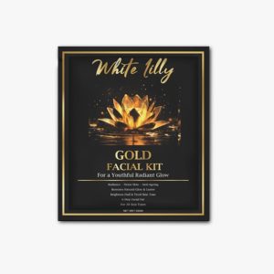 White Lilly Gold Facial Kit – 6 Step Instant Glow & Anti-Ageing Facial Treatment