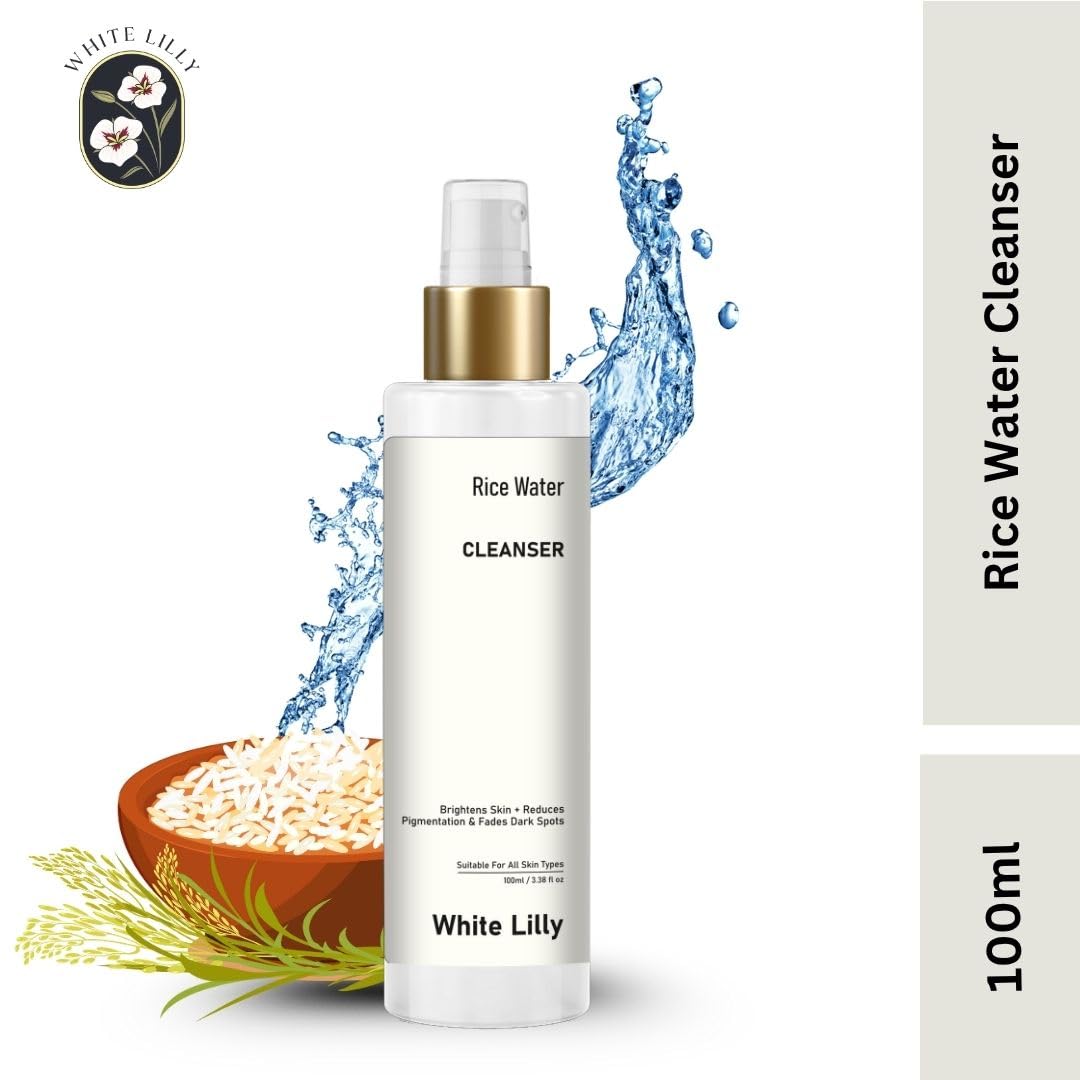 White Lilly Rice Water Face Cleanser – 100 ml - Image 5